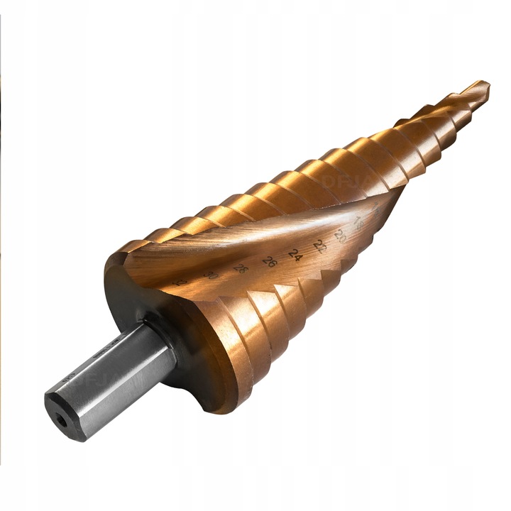 WIERTŁA KOBALTOWE STOPNIOWE STOŻKOWE DO METALU STALI ZESTAW HSS CO/M35