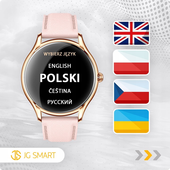SMARTWATCH DAMSKI ZEGAREK PL MENU POWIADOMIENIA ROZMOWY SMART WATCH 4 PASKI