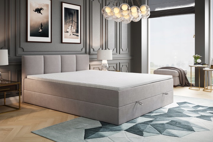 ŁÓŻKO TAPICEROWANE KONTYNENTALNE ROYAL 140 MATERAC