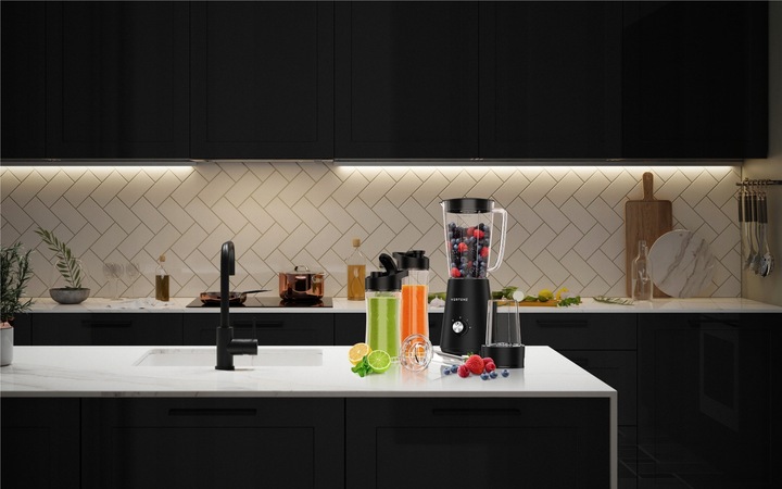 Blender Kielichowy VERTENZ mocny dwa bidony MIKSER 4w1 DO SMOOTHIE