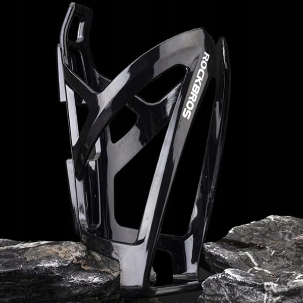 KOSZYK BIDONU ROWEROWY UCHWYT NA BIDON ROWER LEKKI CZARNY + ŚRUBY i IMBUS