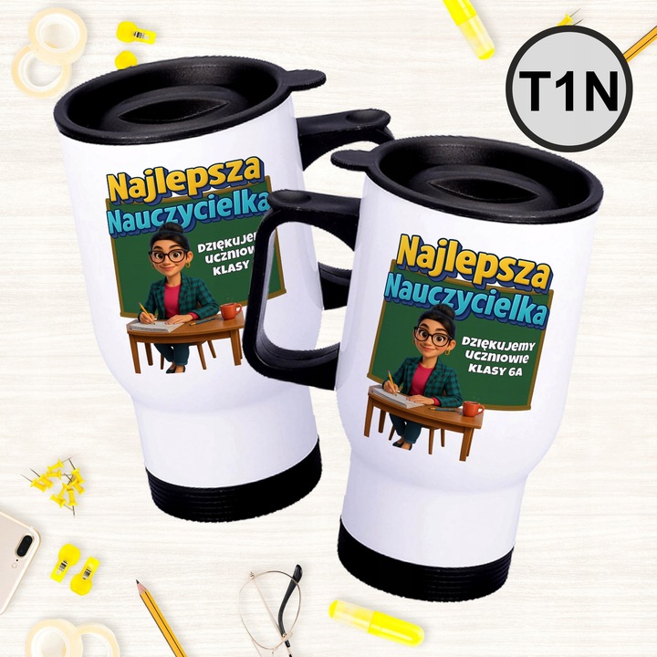 Personalizowany Kubek termiczny dla Wychowawcy Prezent na Dzień Nauczyciela