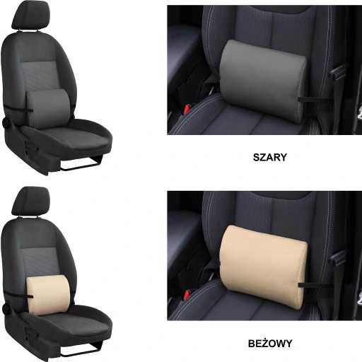 PODUSZKA LĘDŹWIOWA PÓŁWAŁEK POD KRĘGOSŁUP MEMORY