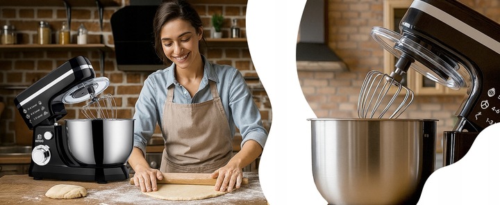 ROBOT KUCHENNY PLANETARNY Z MISĄ 6L WIELOFUNKCYJNY MIKSER 3w1 3200W XL