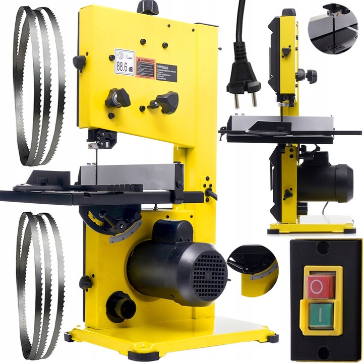 PIŁA PILARKA TAŚMOWA 850W DO DREWNA PIONOWA DRZWEA STOLARSKA TAŚMÓWKA