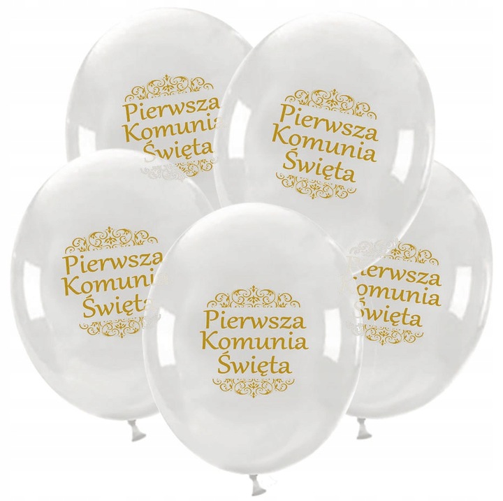 BALONY KOMUNIJNE x10 XXL dekoracja na pierwszą komunię komunia święta białe