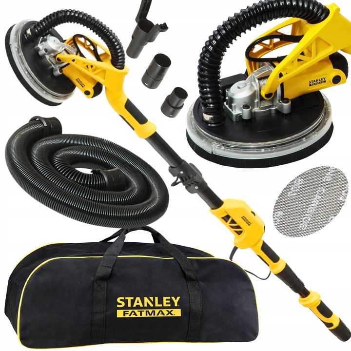 Szlifierka do gipsu Stanley SFMEE500S Żyrafa Do Ścian TORBA komple