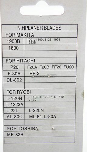 NOŻYK NÓŻ DO STRUGA 82 mm DO HEBLA 20 szt