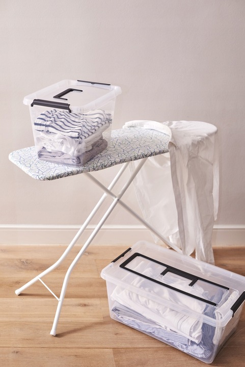 Pojemnik 35 l plastikowy pod łóżko z pokrywą kółkami szuflada XL