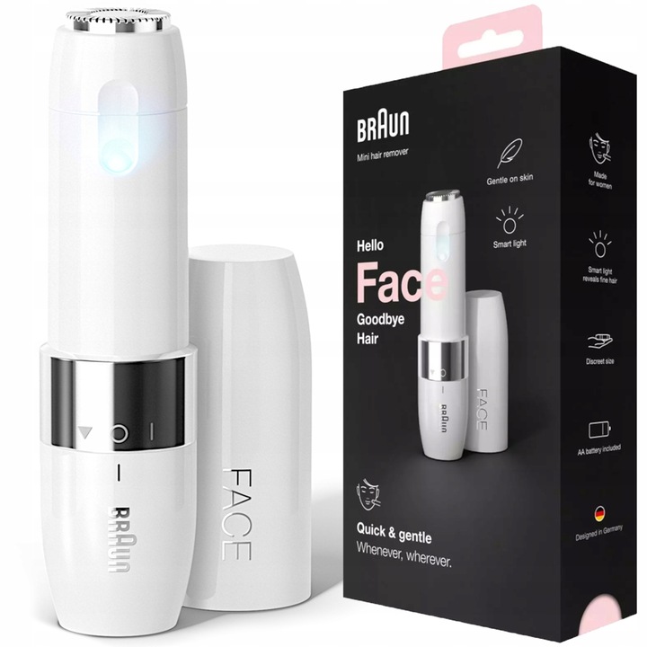 Braun Face Mini FS1000 – kompaktowa golarka do twarzy dla kobiet,