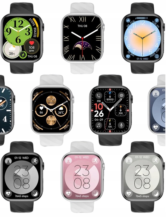 SMARTWATCH Z FUNKCJĄ POMIARU CUKRU GLUKOZA AMOLED MT500 CIŚNIENIE MENU Pl