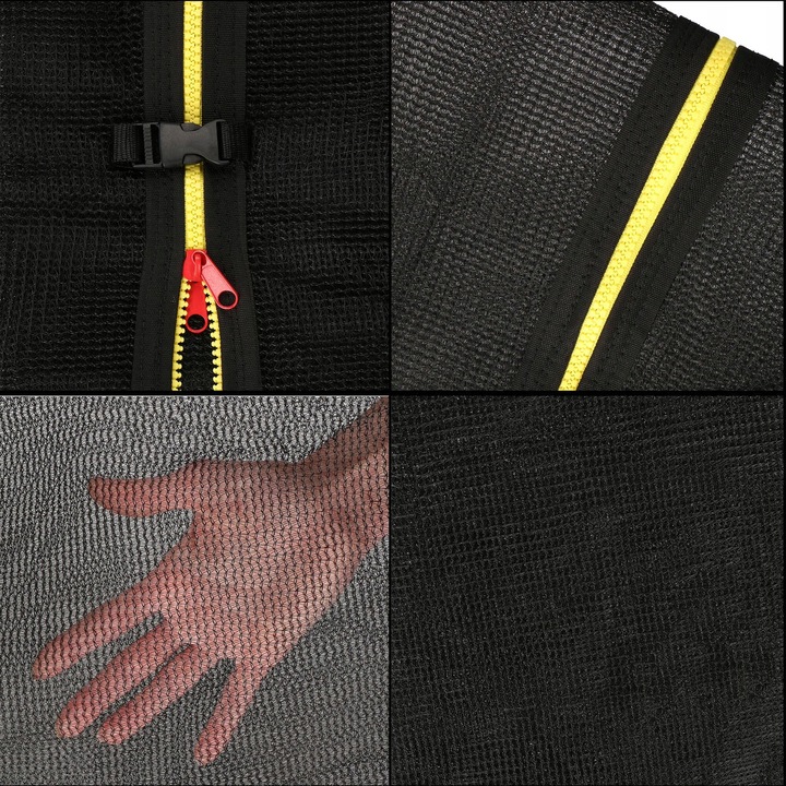 SIATKA DO TRAMPOLINY WEWNĘTRZNA MOCNA OCHRONNA na 8 SŁUPKÓW 304-312 cm 10FT
