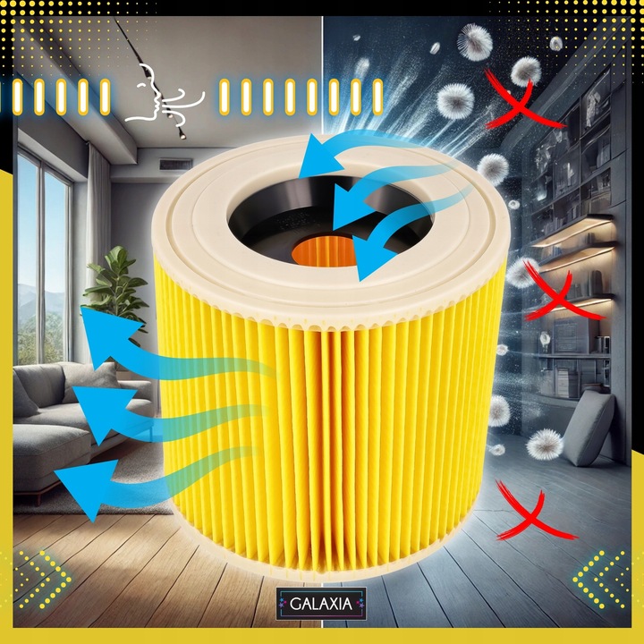 3x FILTR DO ODKURZACZA KARCHER WD3 Filtry 3 SZT WD 3 MV3 WD2 SE4001