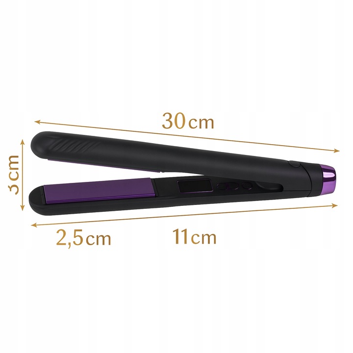 Prostownica do włosów ceramiczna 2w1 Kręci Loki LED Szybkie
