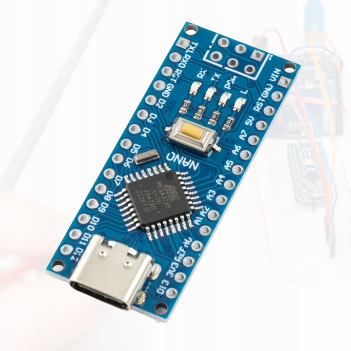MIKROKOMPUTER MODUŁ NANO V3.0 CH340 ATmega328 USB C KOMPATYBILNY Z ARDUINO