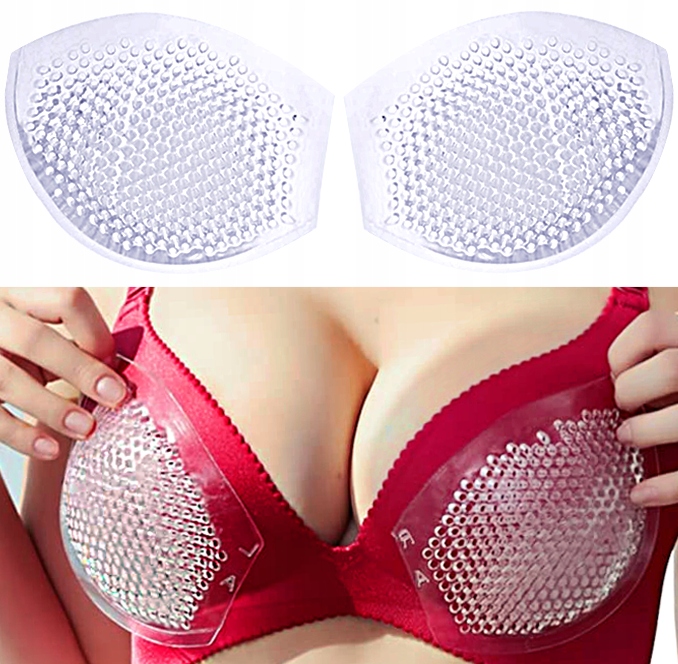 WKŁADKI SILIKONOWE PUSH UP DO STANIKA ODDYCHAJĄCE Ws1s1