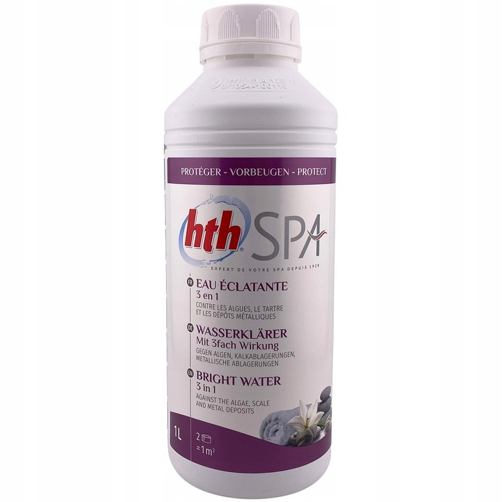 HTH KRYSTALIZATOR 1L DO BASENÓW JACUZZI SPA czysta woda w basenie SPA
