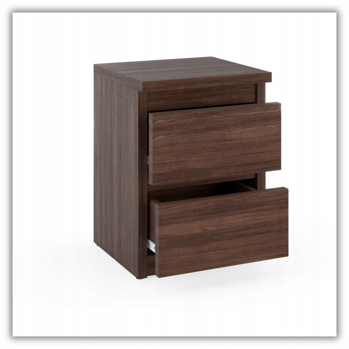 SZAFKA NOCNA Stolik 2 szuflady komoda Dąb Wenge nakastlik 30 CM do