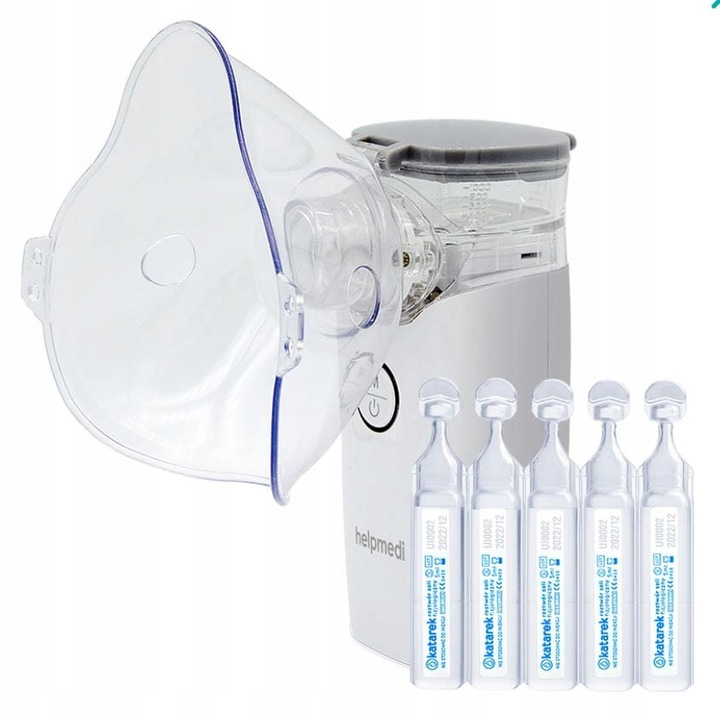 NEBUCARE MAX INHALATOR NEBULIZATOR + SÓL KATAREK ZESTAW DO NEBULIZACJI