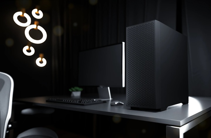 Gamingowa obudowa komputerowa Logic Dart Pro Solid MIDI czarna, bez went.