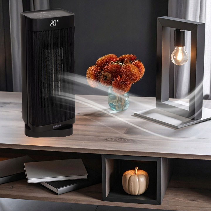 Termowentylator Farelka EBERG NOX Grzejnik elektryczny kolumnowy 2000W