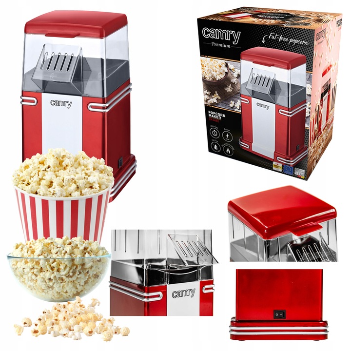 AUTOMAT DO POPCORNU MASZYNA BEZ TŁUSZCZU CR 4480