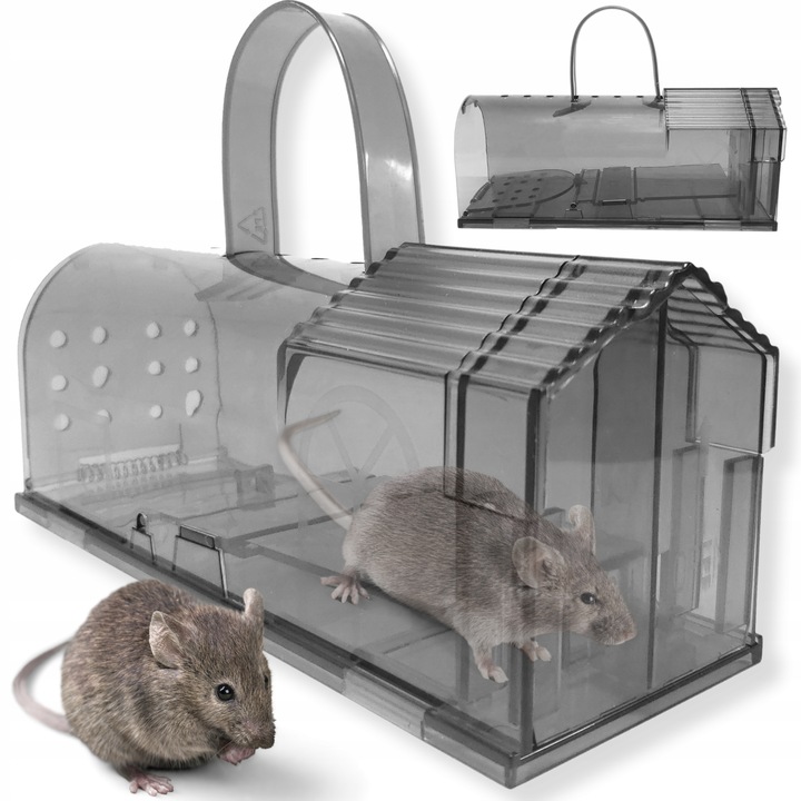 PUŁAPKA ŁAPKA ŻYWOŁAPKA NA SZCZURY MYSZY HUMANITARNA PRZENOŚNA