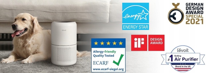 Oczyszczacz powietrza Levoit Core 300S HEPA smog dym smart wifi auto