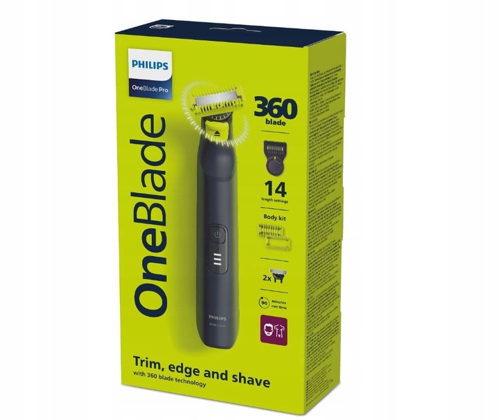 GOLARKA MĘSKA PHILIPS ONEBLADE PRO 360 FACE +BODY QP6542 TWARZ+CIAŁO