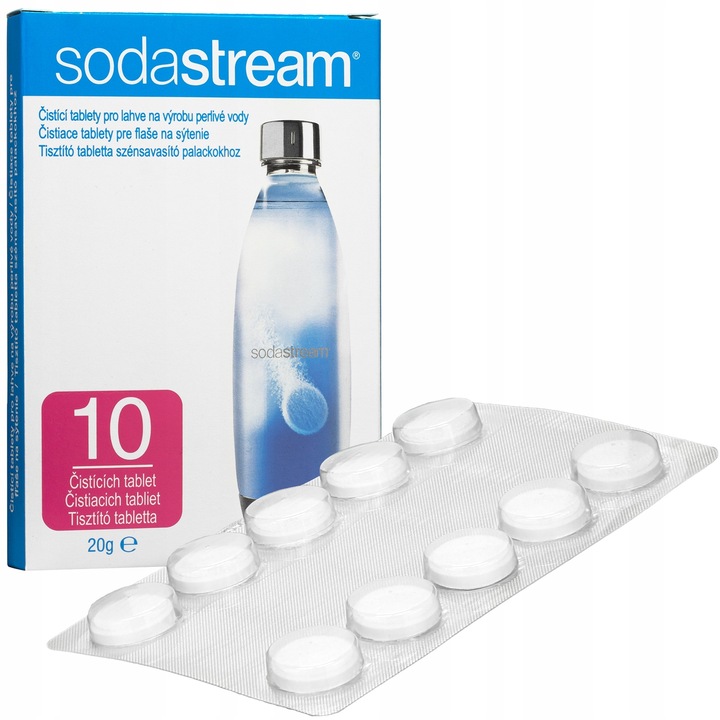 TABLETKI CZYSZCZĄCE DO BUTLI BUTELEK SODASTREAM CLEANING KARAFEK 10