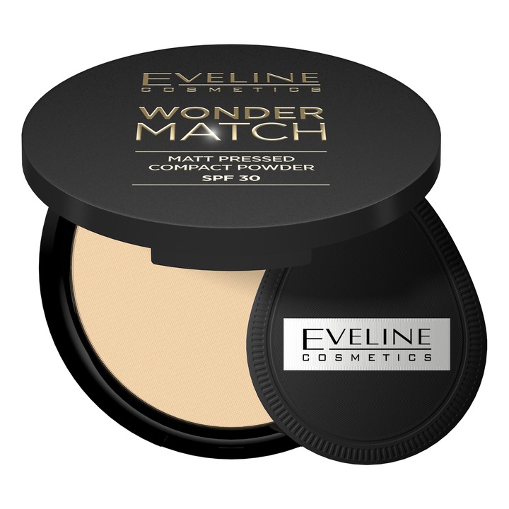 Eveline Cosmetics Wonder Match puder prasowany z SPF 30 Nr 02