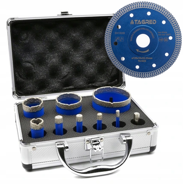 OTWORNICE KORONKI DIAMENTOWE 6-68 mm DO KAMIENIA GRESU 9EL