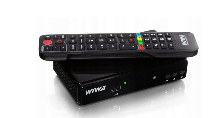 Tuner Odbiornik Dekoder DVB-T/T2 WIWA H.265 LITE TV naziemnej drugiej
