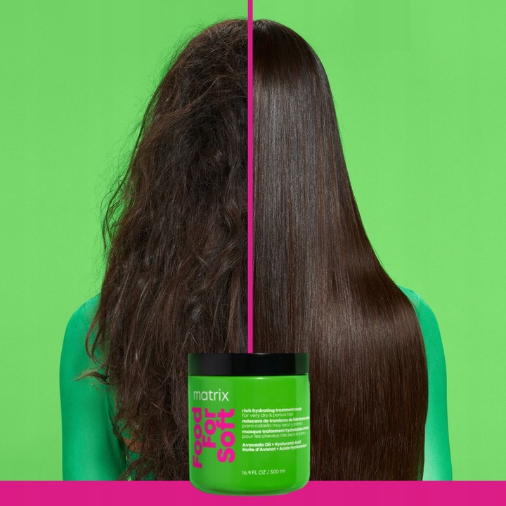 Matrix Food For Soft olejek nawilżajacy, maska do włosów suchych ZESTAW