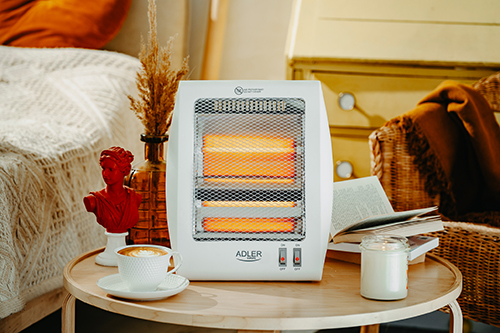 Grzejnik Kwarcowy AD 7709 800W 2 Lampy Ogrzeje Szybko i Skutecznie
