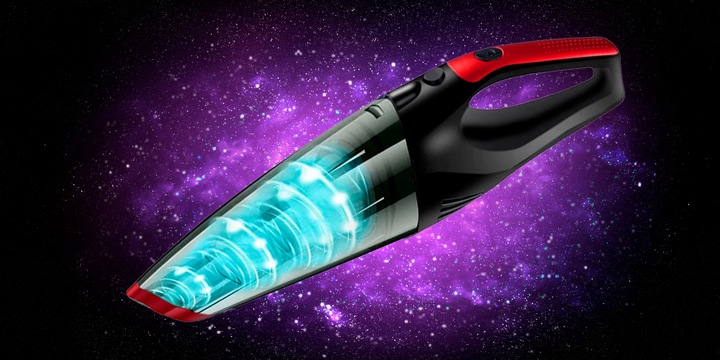 ODKURZACZ SAMOCHODOWY CYKLONOWY 400W BEZPRZEWODOWY BEZWORKOWY HEPA