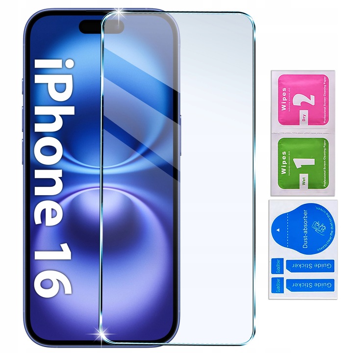 Etui do iPhone 16 SILIKONOWE BROKAT clear CASE + SZKŁO OCHRONNE 9H