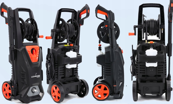 MYJKA CIŚNIENIOWA 290 BAR POMPA SAMOSSĄCA TURBO ZESTAW MOCNA MOC 2200W