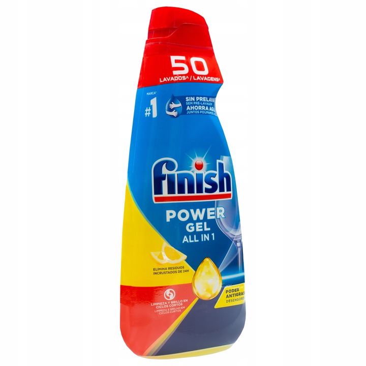 Finish Żel 1l do Zmywarki All-in-1 Power Max Lemon