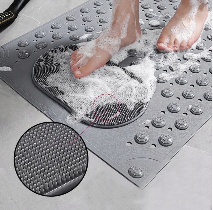 MATA ŁAZIENKOWA DYWANIK PRYSZNICOWA DO WANNY ANTYPOŚLIZGOWA 38x82cm