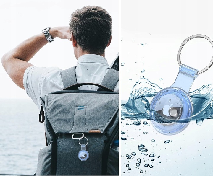 4x ETUI CASE NA LOKALIZATOR APPLE AIRTAG BRELOK + 4x FOLIA HYDROŻELOWA