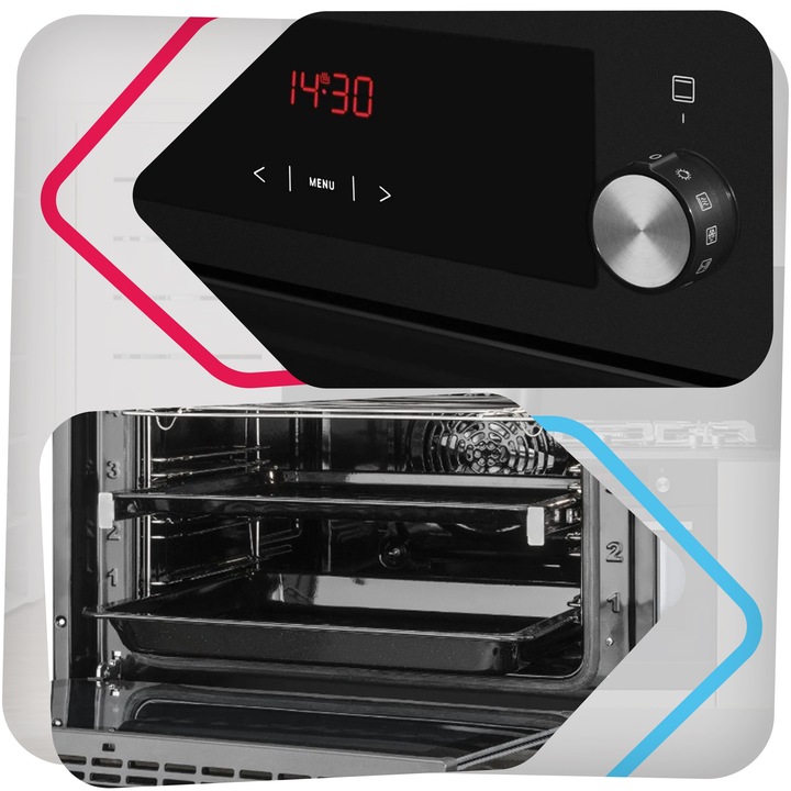 Piekarnik elektryczny do zabudowy Amica EB7541DB FINE 65L GRILL czarny