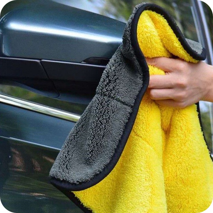 PUSZYSTY RĘCZNIK Z MIKROFIBRY 800g/m2 DO OSUSZANIA SAMOCHODU AUTA DETAILING