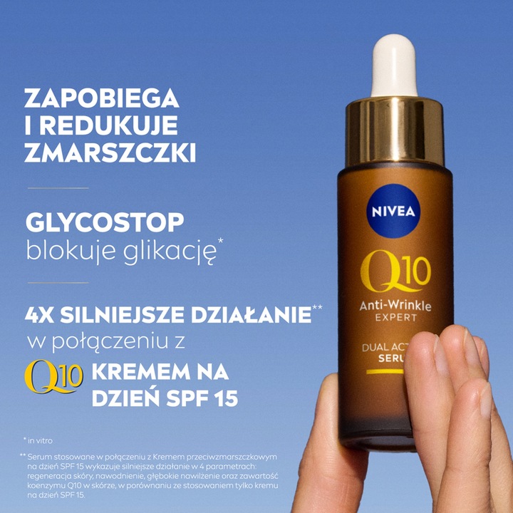 NIVEA Q10 PRZECIWZMARSZCZKOWY EKSPERT PODWÓJNIE AKTYWNE SERUM 30 ml