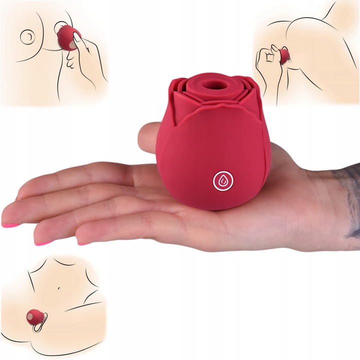 Powietrzny Wibrator Damski Róża Ssący Łechtaczkę