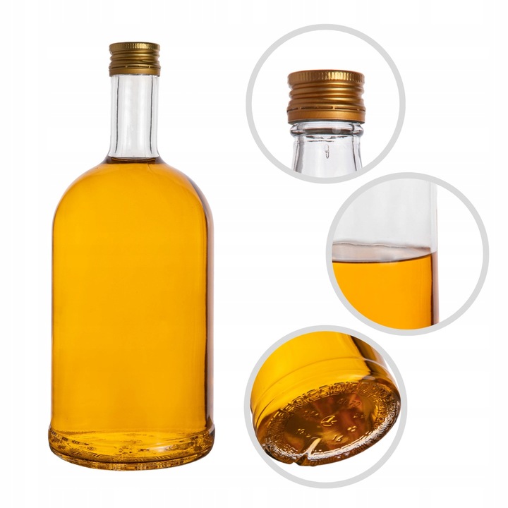 10x BUTELKI MONOPOLOWE LUKSUSOWE DEKORACYJNE TADEUSZ 500 ml NA NALEWKI SOKI