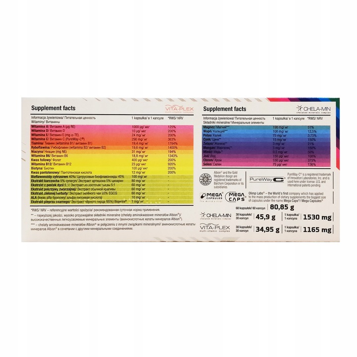 OLIMP VITA-MIN MULTIPLE SPORT 120caps WITAMINY I MINERAŁY DUŻA DAWKA