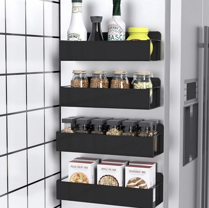 2x PÓŁKA MAGNETYCZNA NA LODÓWKĘ PRALKĘ ŁAZIENKI ORGANIZER PRZYPRAWY