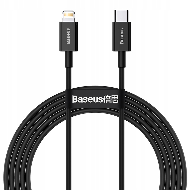 BASEUS KABEL USB-C SZYBKIE ŁADOWANIE DO IPHONE LIGHTNING PRZEWÓD PD 20W 2M