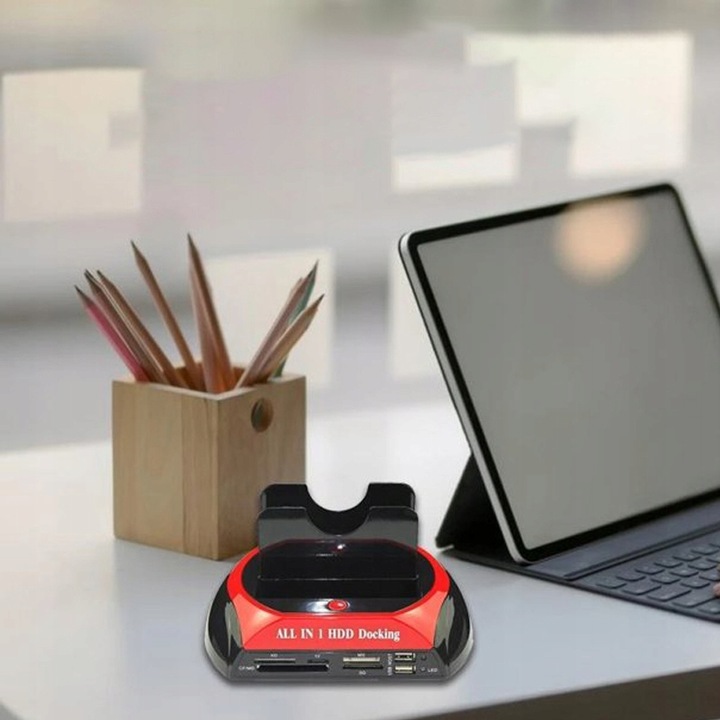 STACJA DOKUJĄCA DO DYSKÓW SATA 2.5' 3.5' IDE HDD SSD USB 3.0 KOPIA ZAPASOWA